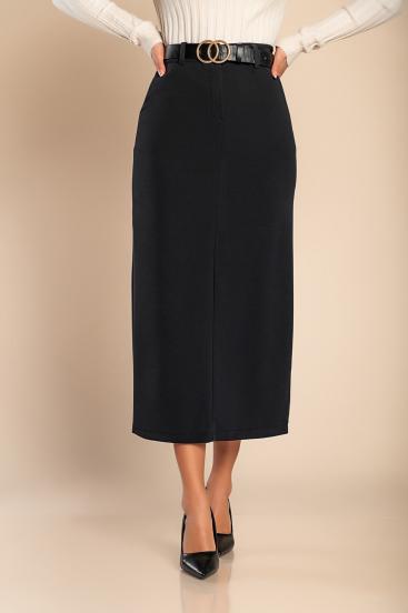 Elegantna midi suknja, crna