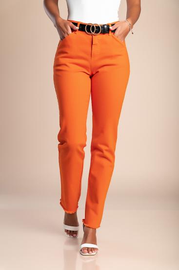 Uske pamučne hlače, narančaste